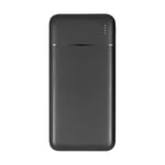 Powerbank 10000mAh 2 USB-A / USB-C PD 22.5W med LED-indikatorer Rivacase Svart