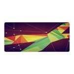 Mouse Mat,Keyboard Mouse Pad,Desk Pad,pictures can be customized, Polygon geometry,Non-Slip Rubber Base,Waterproof Desk Writing Pad for Office and Home. 40x90cm