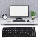 Keyboard Sticker Spanish Waterproof Black Background For 10in To 17in Laptop FST
