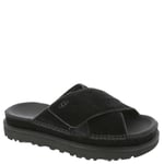 UGG Femme Goldenstar Cross Slide Sandale, Noir, 36 EU