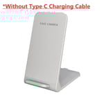 30W trådlös snabbladdare för iPhone 15 14 13 12 ProMax11 stativ snabbladdare för Samsung Note 20/10 S21 Ultra hopfällbar White