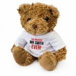 NEW - GREATEST MR SMITH EVER - Teddy Bear - Cute Cuddly - Gift Present Award