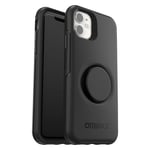 OtterBox for Apple iPhone 11, Slim Protective Case with Integrated PopSockets PopGrip, Otter + Pop Symmetry Series, Black