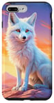iPhone 7 Plus/8 Plus Anime artic white fox rainbow sunset fantasy animal art Case