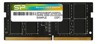 Silicon Power Black 8GB DDR4 3200MHZ SODIMM SP008GBSFU320X02
