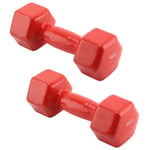 Youyijia 2x4kg Vinyl Dumbbell Training Weights Strength Fitness Dumbbells Home Gym Strength Exercise Equipment for Men And Women(Orange)