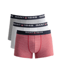 Gant Retro Shield Stripe Trunk Mens 3 Pack - Multicolour Cotton - Size Small
