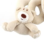 Child Bear Spiral Wrap Around Crib Bed Bassinet Stroller Toy Plush UK AUS