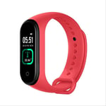 XSHIYQ Smart Band Fitness Tracker Heart Rate Blood Pressure Fitness Bracelet Smart Watch For Android Ios CHINA M4 Pro Red