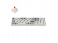 Keychron Q6 Max Qmk/Via Wireless Custom Mechanical Keyboard Fully Assembled Knob (Side-Printed Keycaps) / Shell White / Gateron Jupiter Red