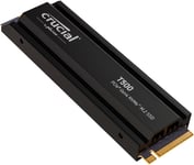 Crucial T500 2TB SSD PCIe Gen4 NVMe M.2 PS5 Gaming Heatsink SSD Up to 7400MB/s
