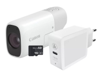 Canon PowerShot ZOOM - Essential Kit - digitalkamera - kompakt - 12.1 MP - 1080 p / 30 fps - 4optisk x-zoom - Wi-Fi, Bluetooth - hvit