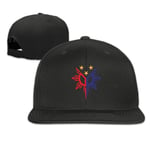 LLeaf Classic Baseball Cap, Tribal Philippines Filipino Sun and Stars Flag 1 Baseball Caps Men and Women Flat Billed Adjustable Hat Black