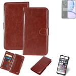 Case For Realme C53 Brown Protective Flip Cover Folding Bag Book Cell Phone