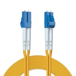 ipolex Câble Fibre Optique 20m, OS2 LC à LC Monomode Duplex 9/125 Jarretière Câble Patch Fibre LSZH pour 1G/10Gb SFP Transceiver, Convertisseur de Média