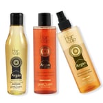 Set med hårprodukter med arganolja, Argan Sublime Moisturizing Line – POSTQUAM Orange, gul