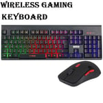 Marvo Scorpion KW512 Wireless Gaming Keyboard and Mouse Bundle Set LED Backlit