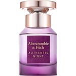Abercrombie & Fitch Authentic Night Women - Eau de toilette 30 ml