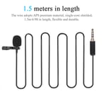 Mini Portable Collar Clip Interview Recording Microphone Mic For Mobile Phon WAI