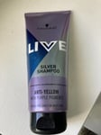 3 x Schwarzkopf Live Silver Shampoo with Anti-Yellow for Blonde Hair 200ml