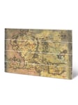 Lord of the Rings Wooden Wall Art Middle Earth Map 59x40x1.2cm