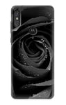 Black Rose Case Cover For Motorola One Power, Moto P30 Note
