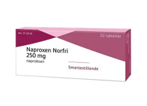 Naproxen Norfri 250 mg tabletter 20 stk