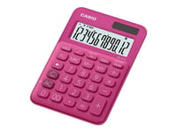 Casio MS-20UC - Calculatrice de bureau - 12 chiffres - panneau solaire, pile - rouge