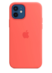 Apple Silikone-etui med MagSafe til iPhone 12/12 Pro – pink citrus
