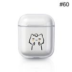 For Apple Airpods Charging Box Hard Pc Case Cover 60
