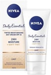 NIVEA Visage Tinted Moisturising Day Cream Natural - SPF 15, 50 Ml (Pack of 2)