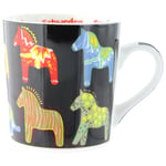 Nordic Souvenir Emotions Mugg Dalahäst Svart