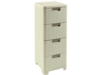 Curver Bookcase with 4 Drawers Curver Style Cream - 46823