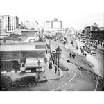 Artery8 Junction Main Street Spring 9th Los Angeles 1917 Photo Premium Wall Art Canvas Print 18X24 Inch