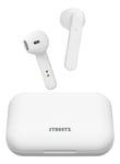 STREETZ True Wireless Stereo earbuds with charging case, semi-in-ear,