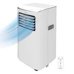 CecotecClimatisation portable avec télécommande ForceClima 9100 Soundless. 9000 BTU, technologie silencieuse, lampe LED, 4 modes, 2 vitesses, couvre seulement 20 m2