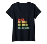 Womens Coach Man Myth Legend V-Neck T-Shirt