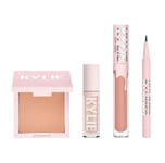Kylie Make-Up Set Blush Powder 10Gr/Matte Liquid Lipstick 3,25Ml/High Gloss 3Ml/Kyliner Liquid Pen 3Ml Set X 19.25 Ml