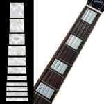 Inlaystickers Fret Markers for Guitars & Bass - LP/SG Blocks - White Pearl,F-005BL-WT