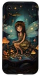 Coque pour iPhone SE (2020) / 7 / 8 Woodland Fairy Glow Champignon lumineux Art