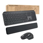 Logitech MX Keys Combo for Business   Gen 2, Full Size Wireless Keyboard and Wir