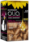 Garnier Olia Coloration pour cheveux, contient 60% d’huiles de fleurs pour des couleurs intenses - Sans Ammoniaque - 3 x 1 pièce