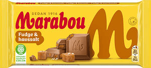 Marabou Mjölkchoklad Fudge & havssalt 185 gr