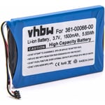 vhbw Batterie compatible avec Garmin Dezl 770, 760LMT-D, 760LMT GPS, appareil de navigation (1500mAh, 3,7V, Li-ion)