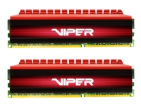 Patriot Extreme Performance Viper 4 Series - DDR4 - sats - 16 GB: 2 x 8 GB - DIMM 288-pin - 3600 MHz / PC4-28800 - CL17 - 1.35 V - ej buffrad - icke ECC - svart / röd
