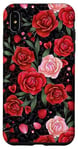 Coque pour iPhone XS Max Rose rouge cœur roses fleur