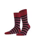 Falke Sensitive Mapped Mens Socks in Red-Stripe Fabric - Size UK 6-8