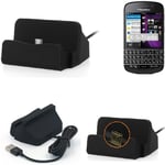 Docking Station for Blackberry Q10 black charger Micro USB Dock Cable