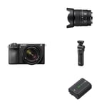 Sony Alpha 6700 | APS-C Mirrorless Camera with Sony 18-135mm Lens + Content Creator kit including Bluetooth Shooting Grip, E 15mm F1.4 G Lens and Rechargable Battery Pack