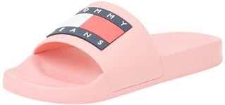 Tommy Jeans Women Pool Slides Flag, Pink (Tickled Pink), 39